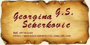 Georgina Šeperković vizit kartica